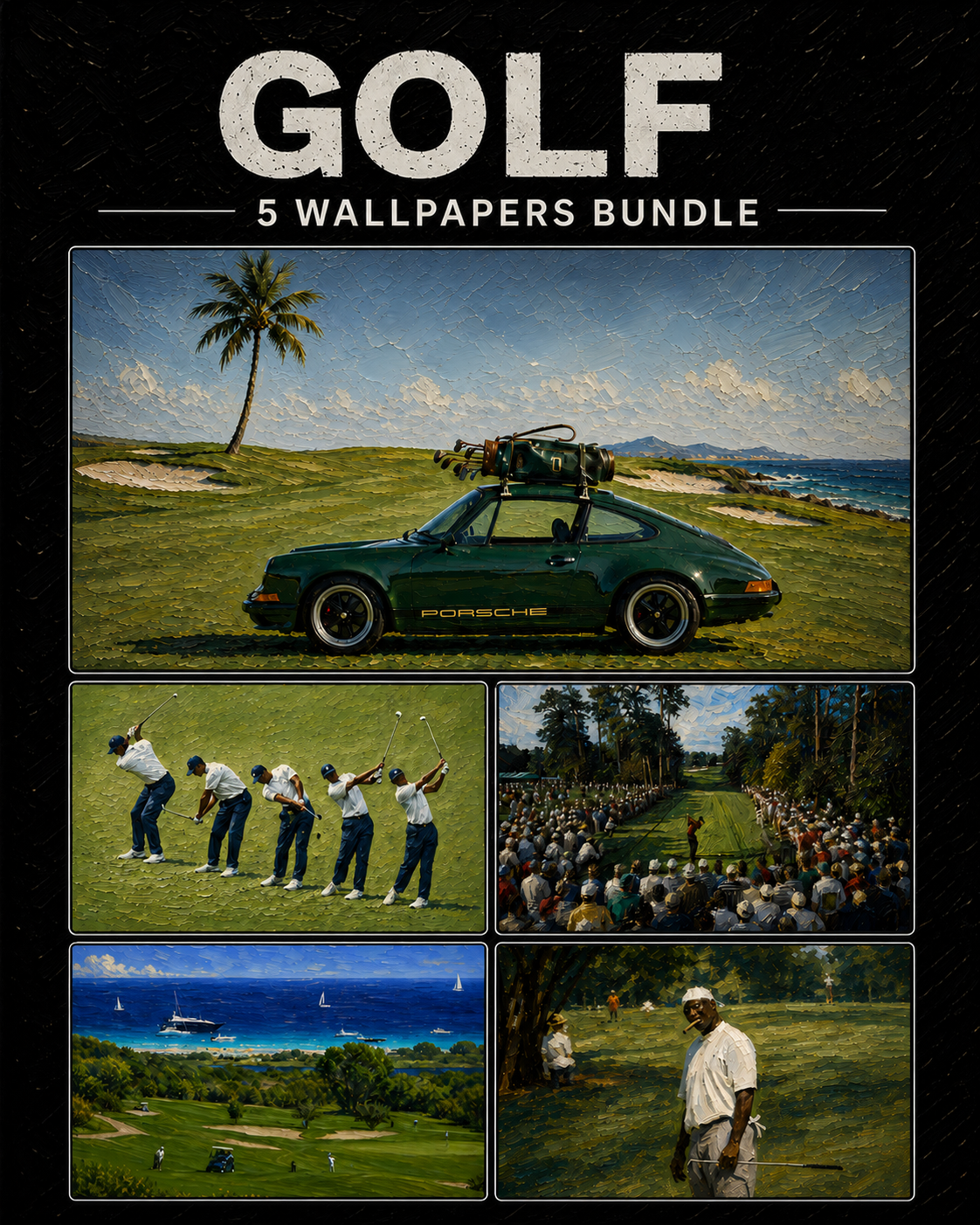 The Golf Club — 5-Piece Wallpaper Collection