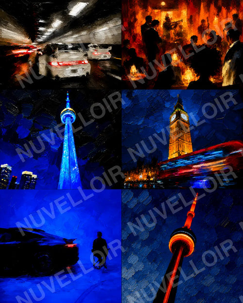 After Dark, 6-Piece Wallpaper Collection - Bundle