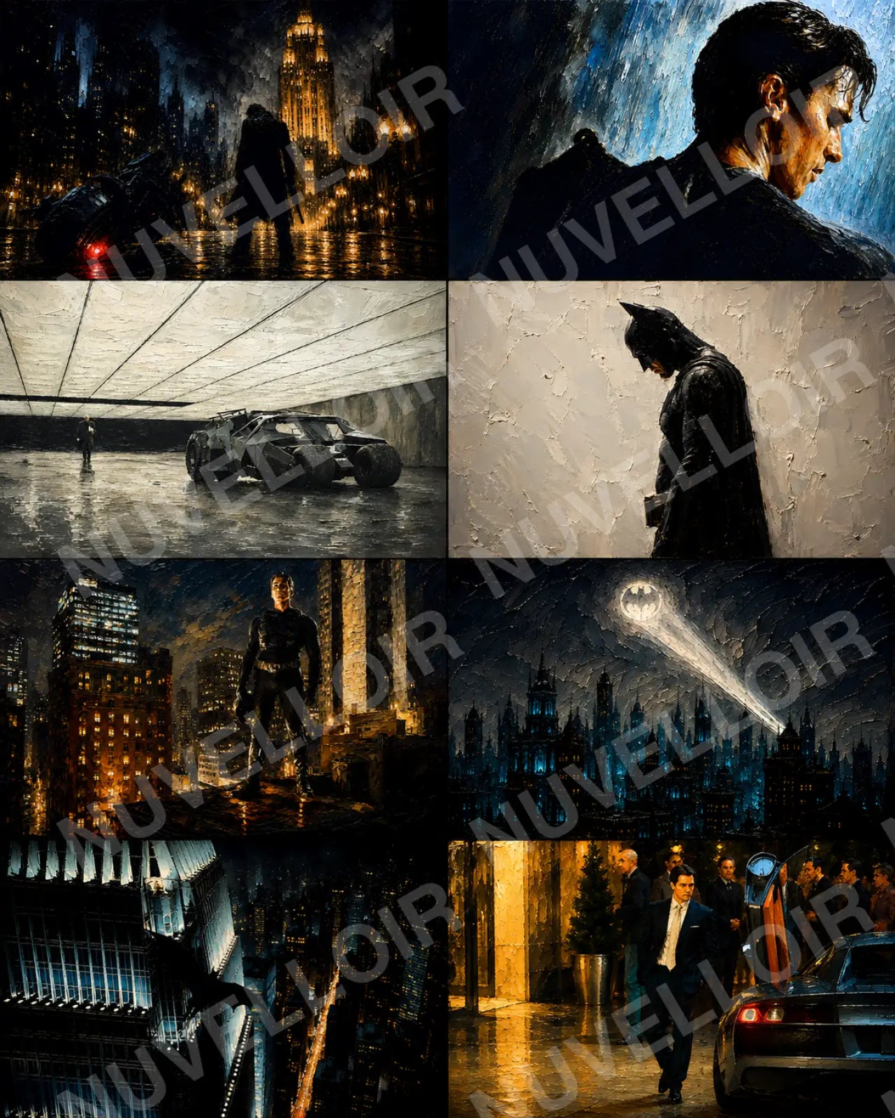 Dark Night 8-piece wallpaper collection preview