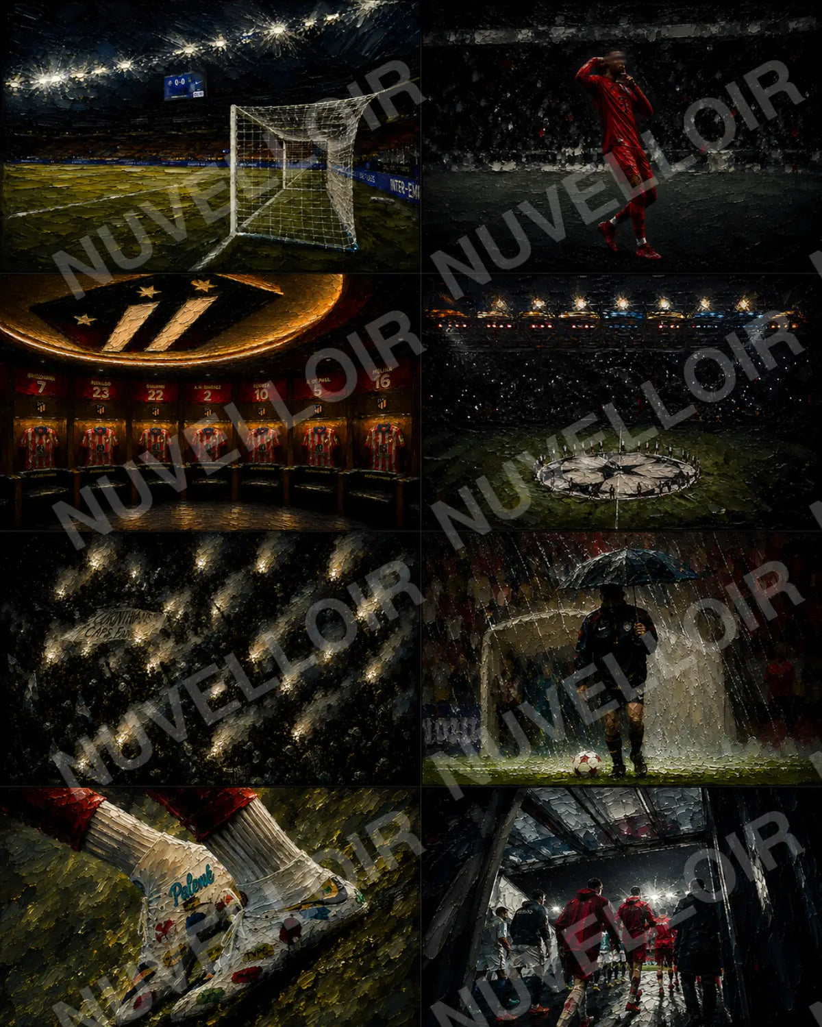 Football 8-piece wallpaper collection preview
