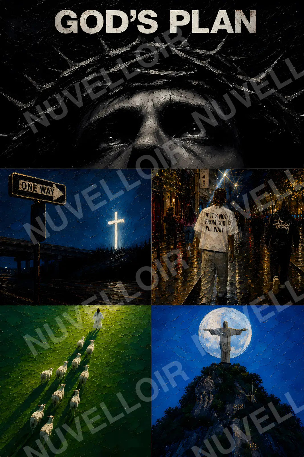 God’s Plan 5-piece Christian wallpaper collection preview