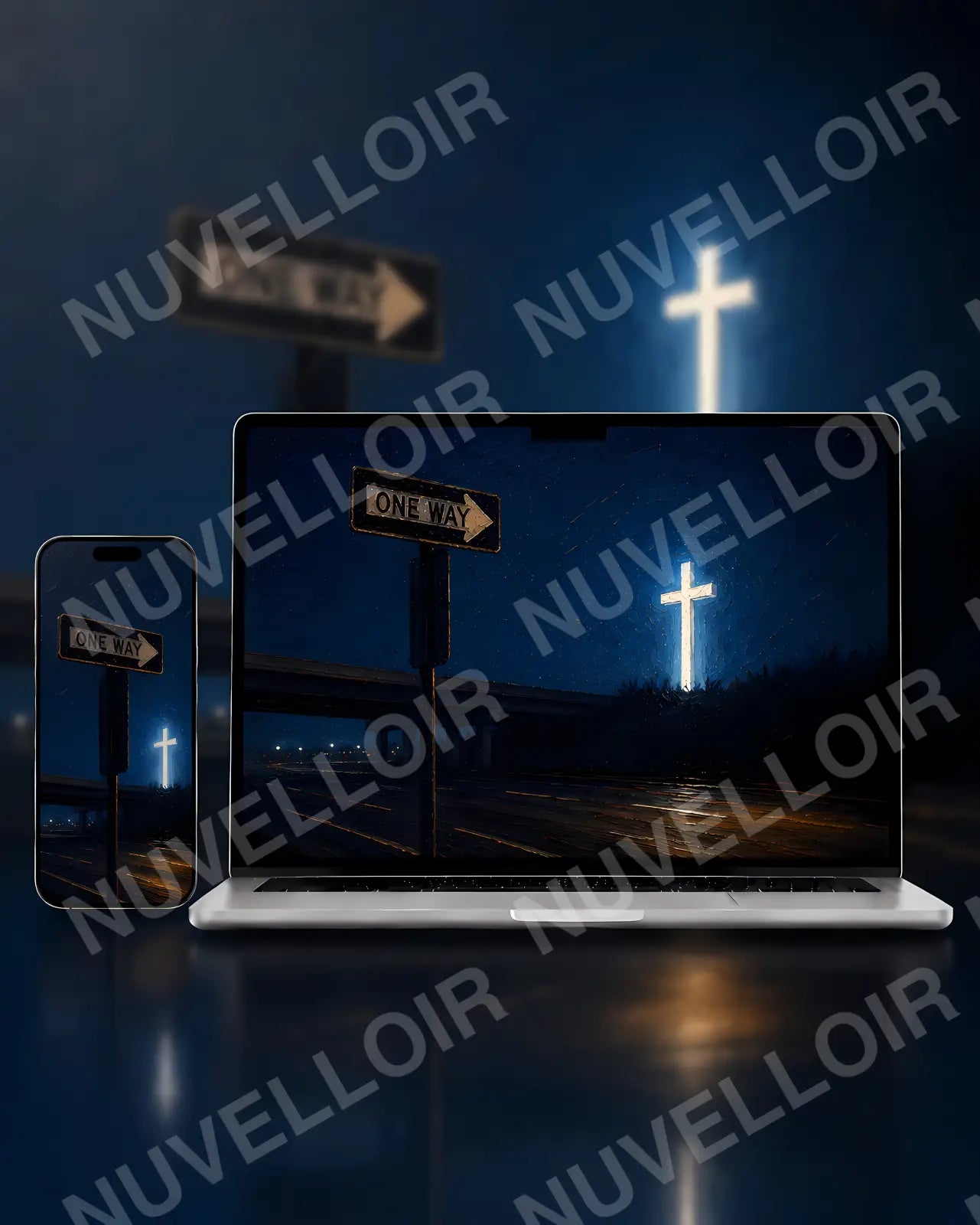 God’s Plan Christian wallpaper displayed on phone and desktop