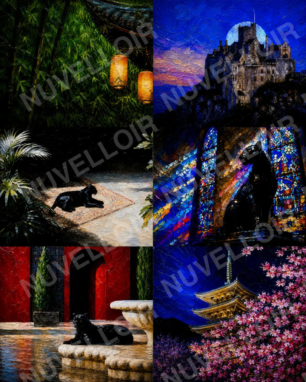 Nocturne 6-piece wallpaper collection preview