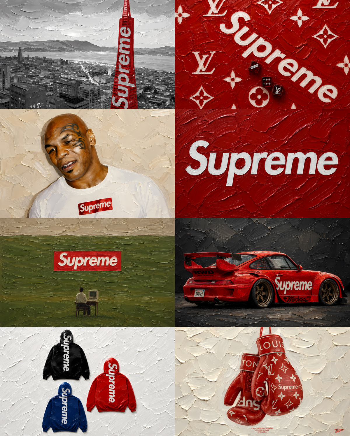 Supreme — 8-Piece Wallpaper Collection