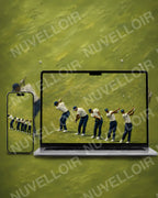 The Golf Club wallpaper displayed on phone and desktop