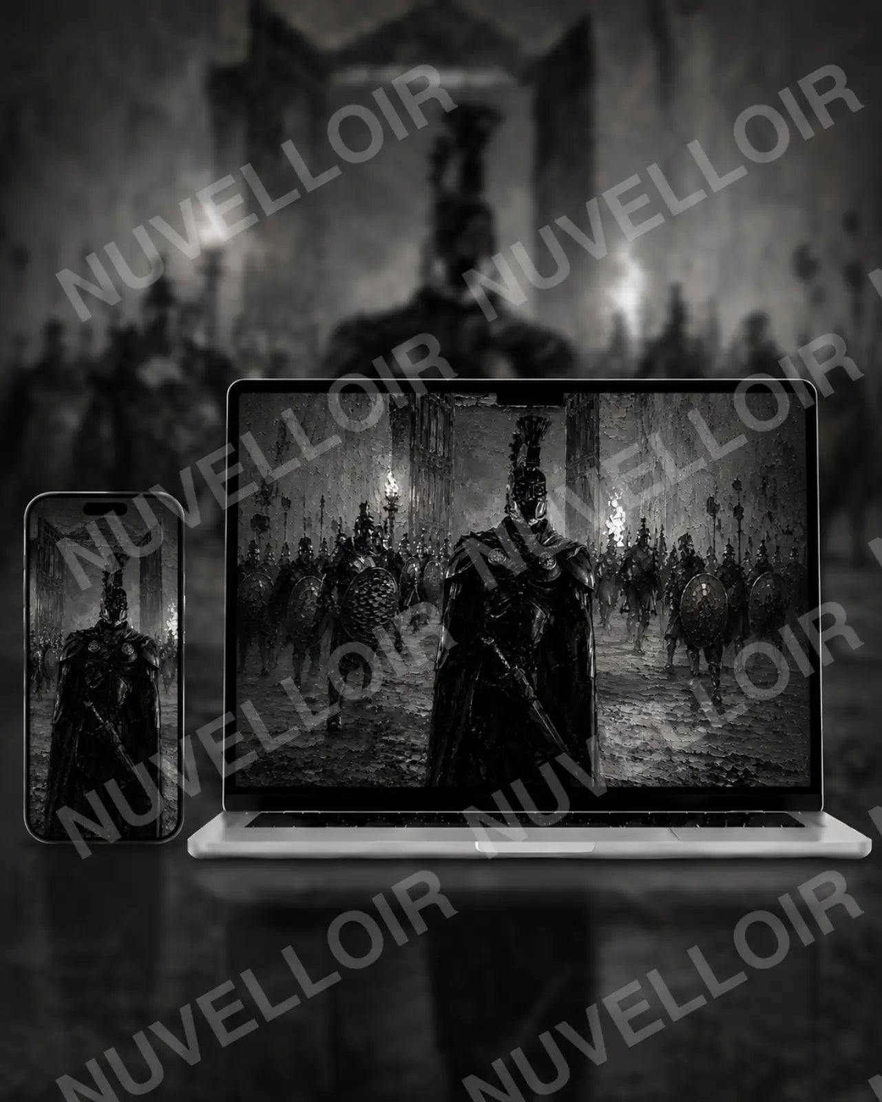 The Odyssey wallpaper displayed on phone and desktop