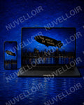 The World Is Yours wallpaper displayed on phone and desktop